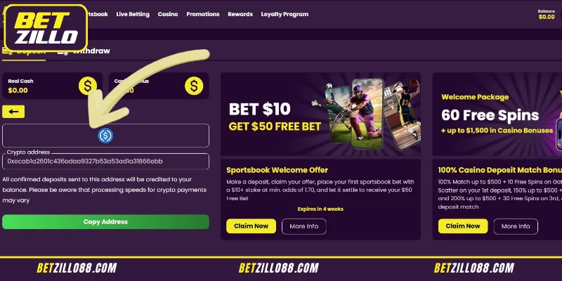 Step-by-Step Guide to a Rapid Betzillo Deposit